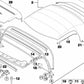 Bullone filettato per diversi modelli/serie di BMW (OEM 54318401024). BMW originale