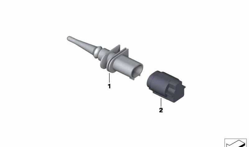 Sensor de temperatura exterior para BMW F40, F44, F39 (OEM 65812979071). Original BMW.