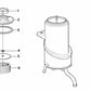 Tapa depósito de dirección asistida OEM 32411134848 para BMW E30, E32, E34. Original BMW.