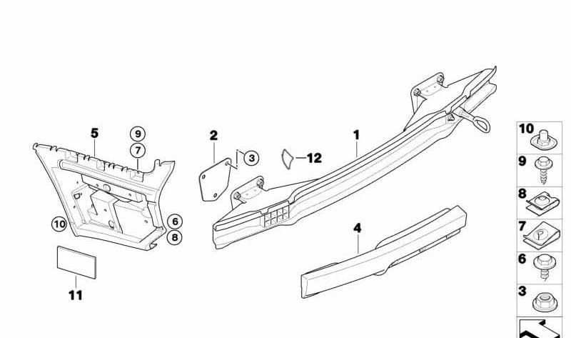 Dichtscheibe für BMW E81, E82, E87, E87N, E88 3er E90, E90N, E91, E91N, E92, E92N, E93, E93N, X1 E84 (OEM 51127131741). Original BMW