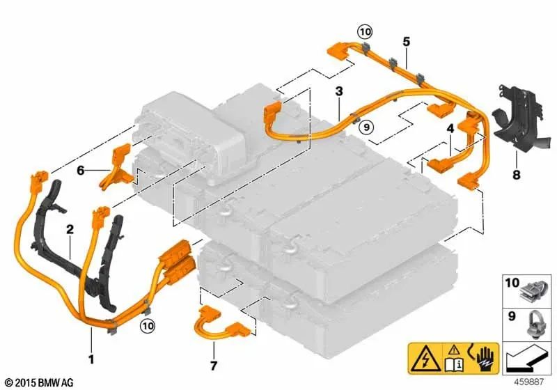 Canal de cables para BMW Serie 2 F45, F45N, X1 F48N, X2 F39, MINI F60, F60N (OEM 61278626085). Original BMW.