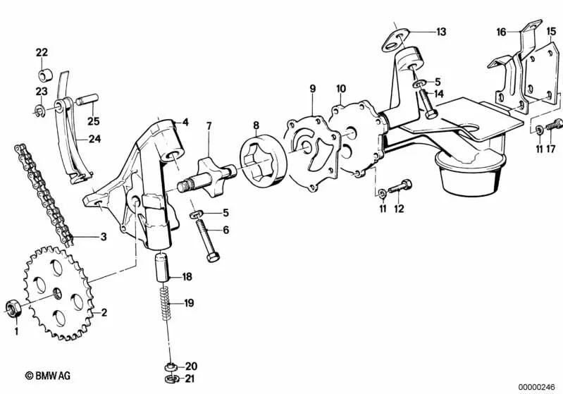 Rotor interior para BMW E12, E28, E34, E24, E23, E32 (OEM 11411267380). Original BMW