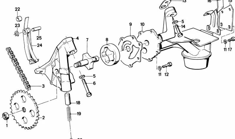 Distanciador para BMW E12, E28, E24, E23 (OEM 11411250521). Original BMW