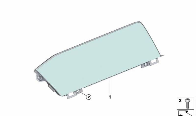 Multimedia -Bildschirm (zentrale Informationsanzeige) OEM 65505A3E576 für BMW G42, G20, G21, G28, G22, G23, G26. Original BMW.