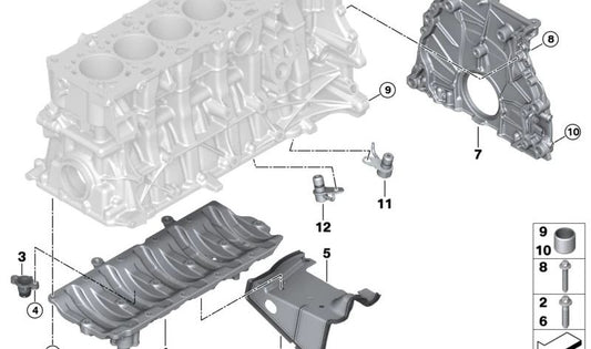 Vis ASA pour BMW E81, E82, E87N, E88, F20, F21, F40, F52, F22, F23, F44, F45, F46, G42, G87, U06, E90, E91, E92, E93, F30, F31, F34, G20, G21, G80, G81, F32, F33, F36, G22, G23, G26, G82, G83, E60N, E61N, F07, F10, F11, G30, G31, G38, G60, F06, F12,