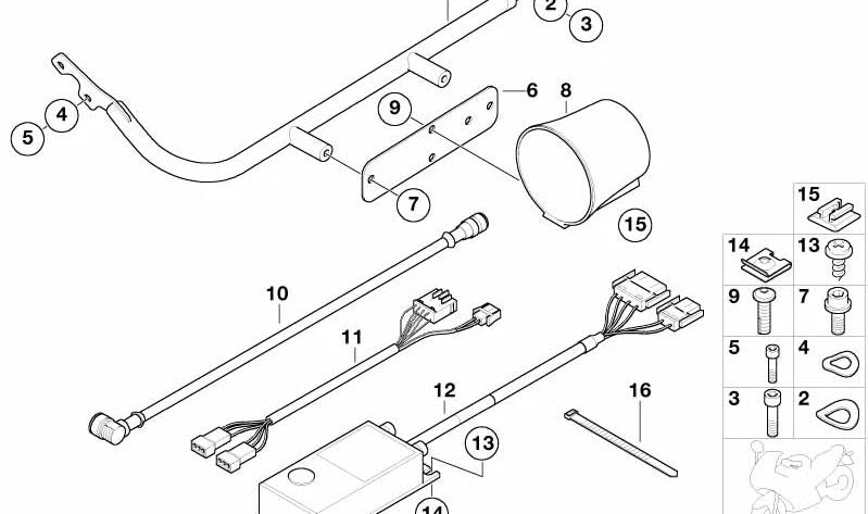 Soporte de conexión eléctrica OEM 61131378908 para BMW (modelos compatibles: E87, E88, F20, F21, F52, F22, F23, F87, E30, E36, E46, E90, E91, E92, E93, F30, F31, F34, F35, F80, F32, F33, F36, F82, F83, E34, E39, E60, E61, E63, E64, E32, E38, E65, E