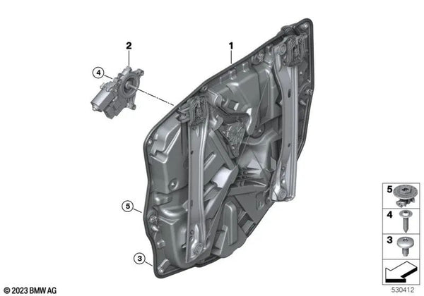 Tornillo de cabeza redonda para BMW Serie 1 F40, Serie 2 F44, U06, Serie 5 G30N, G31N, G38N, Serie 7 G11N, G12N, Serie 8 F91, F92, G14, G15, X3 F97, G01, G08, X4 F98, G02, X5 F95, G05, G18, X6 F96, G06, X7 G07, XM G09, Z4 G29 (OEM 07147465017). Original B