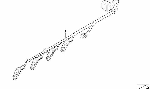 Cableado módulo de precalentamiento OEM 12517802158 para BMW (E81, E82, E87, E88, E90, E91, E92, E93, E60, E61, E84, E83). Original BMW.