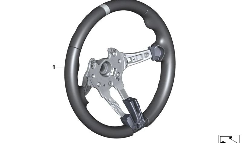 MacThara Flyer con airbag e multifunzione OEM 32308074914 per BMW F87, F80, F82. BMW originale.