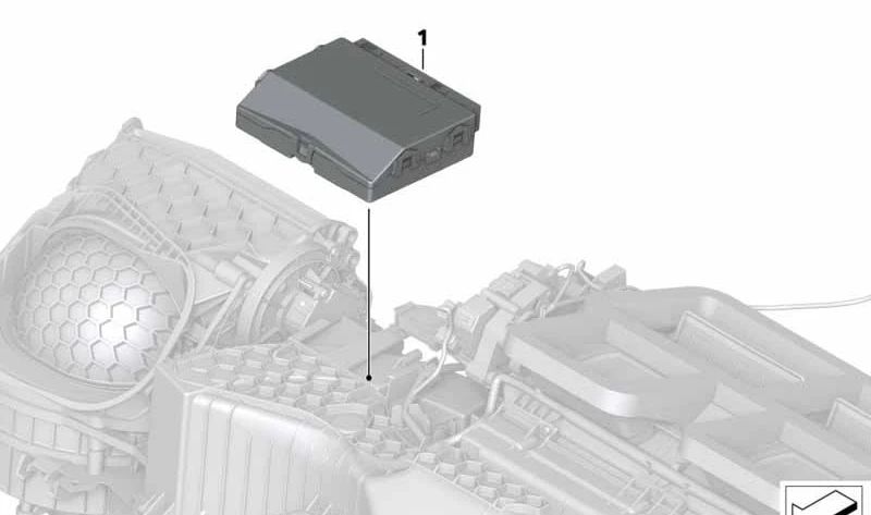 Unidad de control climatizador automático OEM 64119311850 para BMW {F20, F21, F22, F30, F31, F34, F32}. Original BMW.