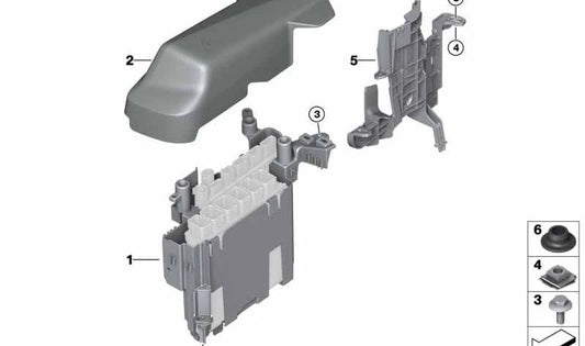 Cubierta para BMW X5 G05, G18, X6 G06, X7 G07 (OEM 12908654216). Original BMW