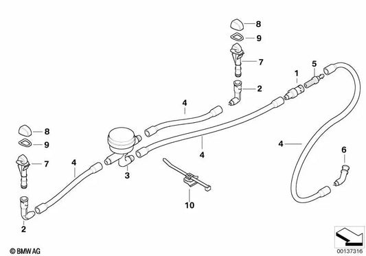 Linke Basis für BMW E87 (OEM 61677146037). Original BMW