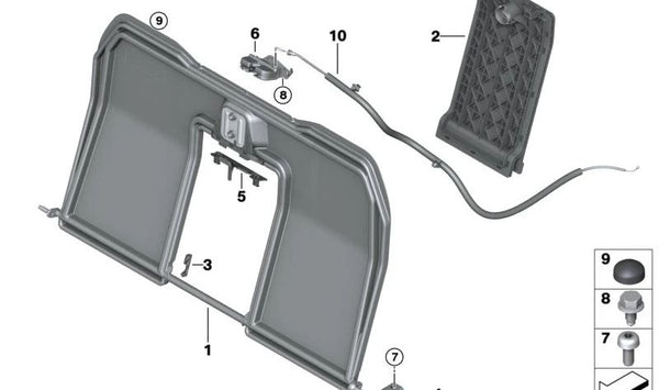 Unidad de desbloqueo para BMW G23, G83 (OEM 52209870872). Original BMW