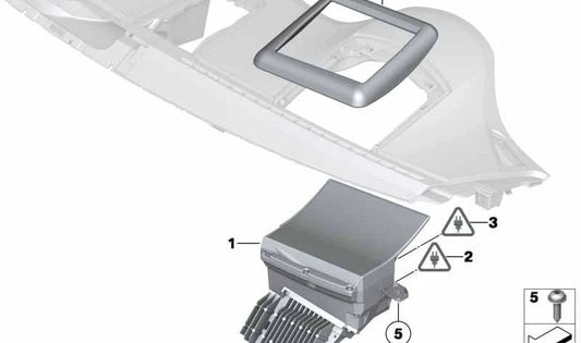 Head-Up Display para BMW Serie 5 F10, F11 (OEM 62306815500). Original BMW