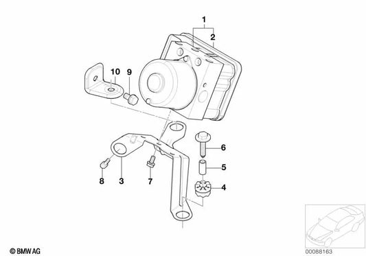 Distanzstück für BMW E46 (OEM 34506756769). Original BMW.