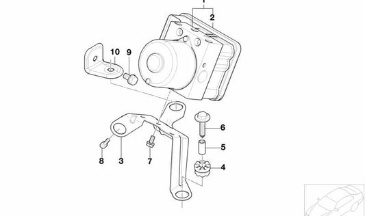 Soporte para hidroagregado para BMW Serie 3 E46 (OEM 34516752667). Original BMW