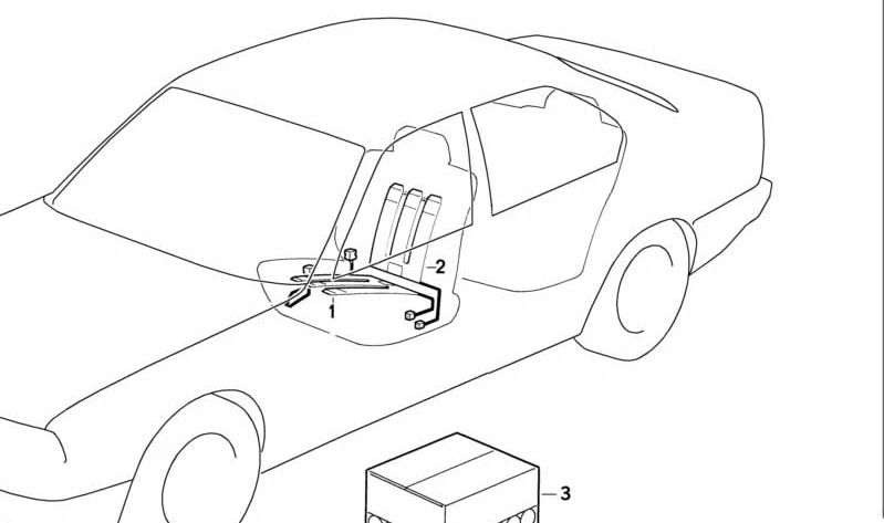 Calefacción para asiento OEM 64118391280 para BMW E36. Original BMW.