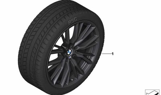 Rueda Completa de Invierno LM Soft Compound para BMW Serie 2 G42, Serie 3 G20, G21, Serie 4 G22, G23 (OEM 36112463403). Original BMW