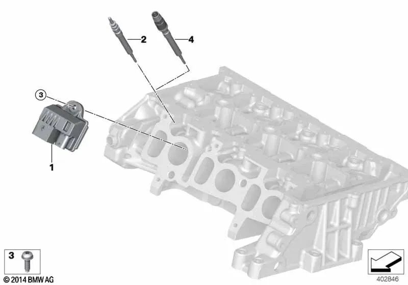 Unidad de Control de Incandescencia para BMW Serie 1 F20N, F21N Serie 2 F45 F45N, F46, F46N, X1 F48, MINI F54, F55, F56, F57, F60 (OEM 12217822097). Original BMW