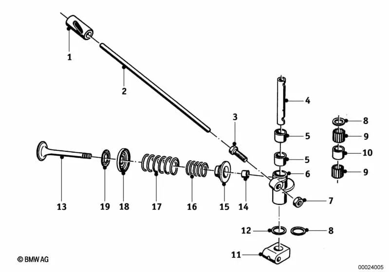 Einlassventil für BMW E46, F30, F80 (OEM 11341256678). Original BMW.