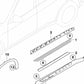 Left running board support piece for BMW X5 E70 (OEM 51777207197). Original BMW