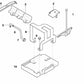 Battery adapter for BMW Z4 E85, E86 (OEM 61216916634). Original BMW