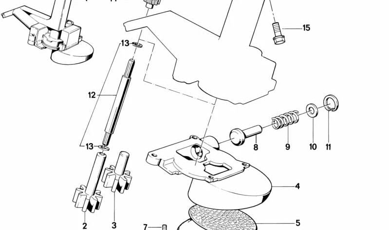 Muelle de presión OEM 11411710796 para BMW E21, E30, E12, E28, E34. Original BMW.