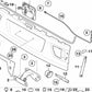 Sellado del portón trasero medio para BMW X5 E53 (OEM 51718403232). Original BMW