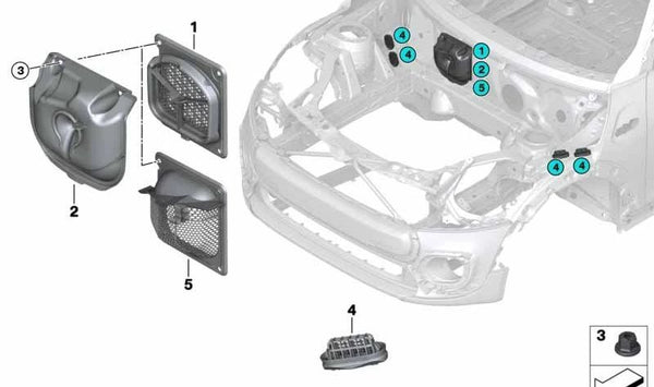 Tubo de drenaje de agua residuales OEM 64119304296 para BMW F40, F44, F45, F46, F48, F39, MINI F55, F56, F57, F54, F60. Original BMW/MINI.