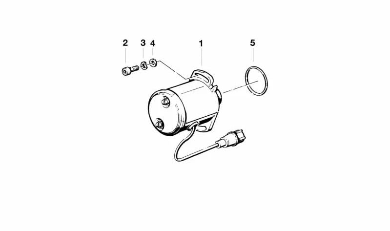 O-Ring OEM 12111243848 para BMW (Modelos compatíveis: E30, E28, E24, E23). BMW originais.