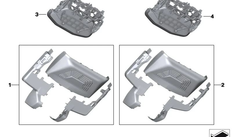 Embellecedor OEM 51165A30A85 para BMW iX (I20). Original BMW.