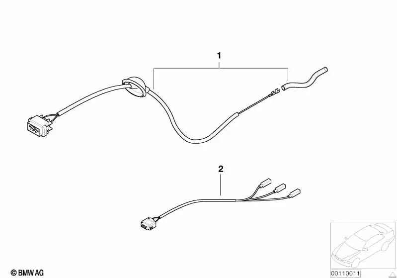 Kit de reparación del sensor de nivel delantero para BMW Serie 5 E39, Serie 7 E38 (OEM 61126902569). Original BMW