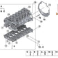 Abdeckblech für BMW 3er F80, F80N; Serie 4 F82, F83 (OEM 11147848842). Original BMW.