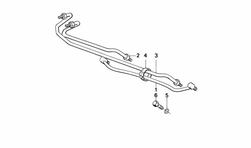 Tubería para BMW Serie 3 E30 (OEM 32131128700). Original BMW