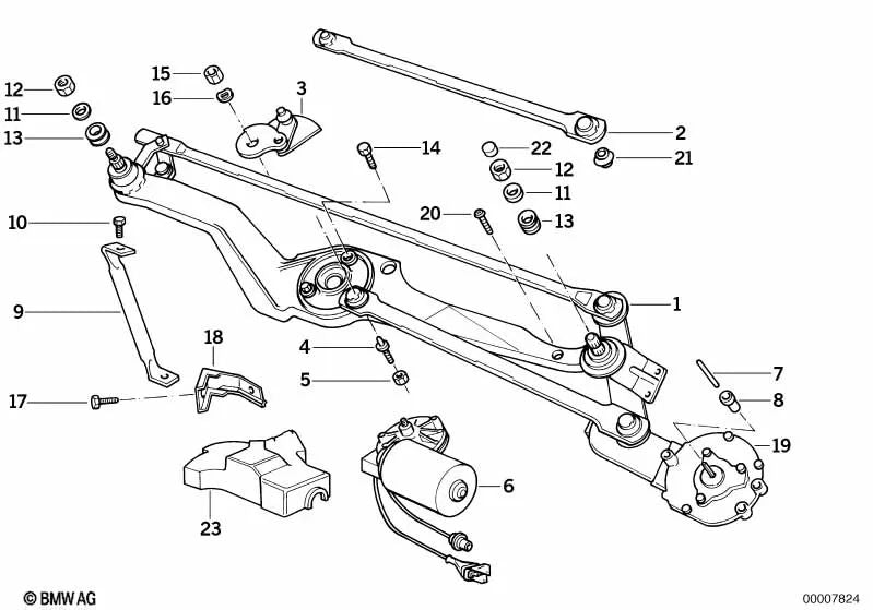 Tuerca hexagonal para BMW E31 (OEM 61611383434). Original BMW