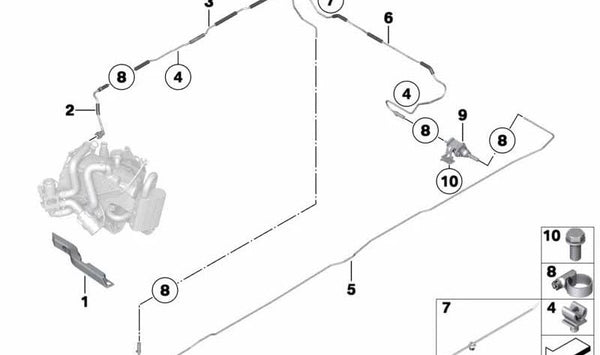 Bomba de combustible OEM 64129171510 para BMW F01, F02. Original BMW