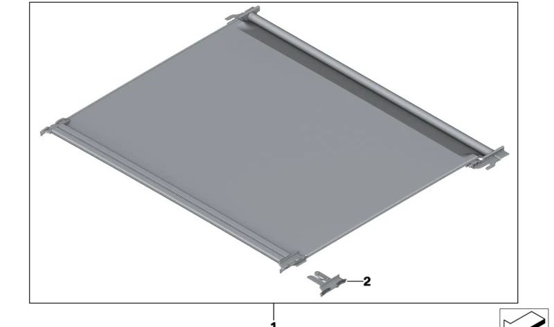 Rollo Techo Solar para BMW G42, G20, G22, G26, F01N (OEM 54108737870). Original BMW