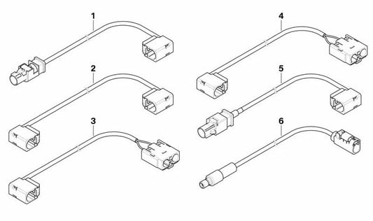 Cavo dell'antenna OEM 61119192233 per BMW E70, E71, E72. BMW originale.