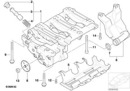 O-Ring für BMW E81, E82, E87, E88, E46, E90, E91, E92, E93, E60N, E61N, E84, E85 (OEM 11417507756). Original BMW.