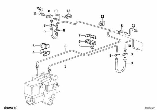 Remate de goma para BMW Serie 5 E34, Serie 7 E32 (OEM 37131131811). Original BMW.