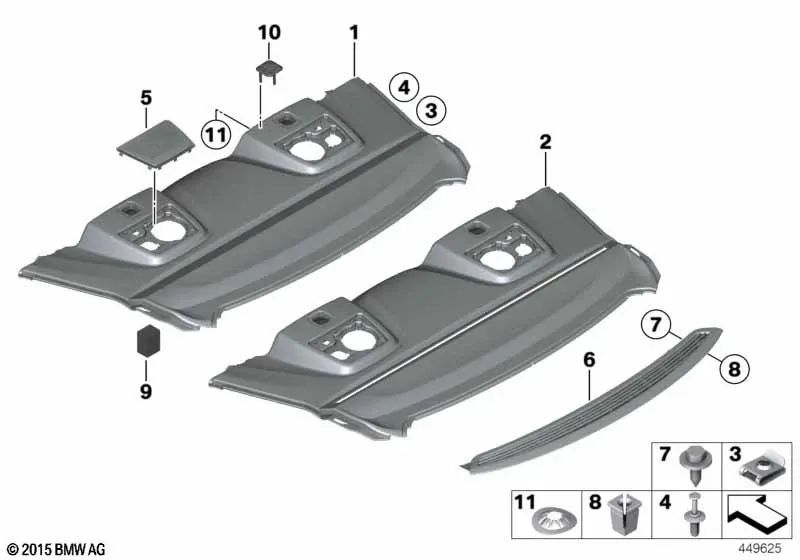 Pictograma Asiento Infantil para BMW F13N, E53 (OEM 51477019258). Original BMW