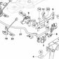 Soporte para depósito de combustible OEM 16136768644 para BMW: E90, E91, E92, E93. Original BMW.