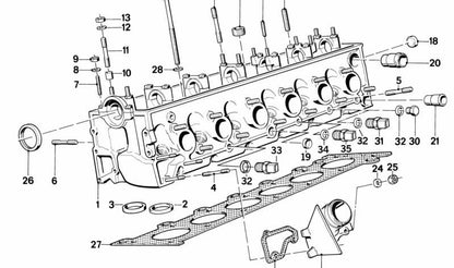 Arandela para BMW E30, E28, E34 (OEM 11121275801). Original BMW