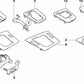 Compartimento de almacenamiento en el suelo para BMW Serie 3 E46 (OEM 51167052073). Original BMW