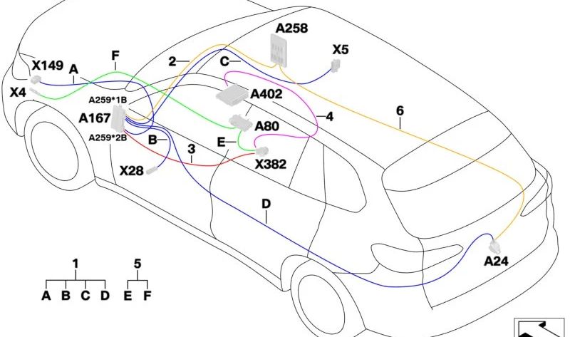 Módulo de Reemplazo para Sistema de Cámaras OEM 61118715426 para BMW G05, F95. Original BMW.