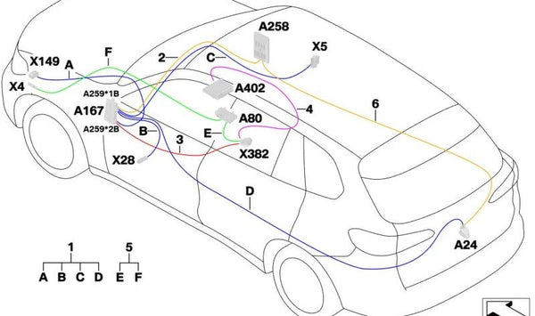 Módulo de cámara OEM 61119497455 para BMW G07 (X7). Original BMW.