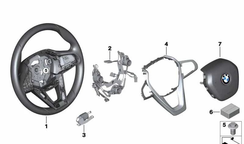 Verschiebung Abdeckung für Lenkrad 32306883781 für BMW G01, G08, G02. Original BMW.