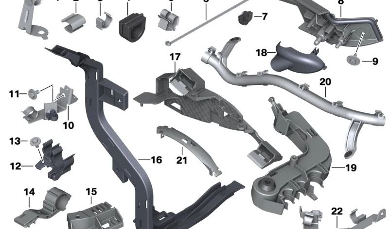 Tapa protectora OEM 12528621101 para BMW (F20, F21, F22, F87, F30, F31, F34, F80, F32, F33, F36, F82). Original BMW.