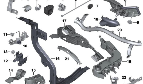 Junta de sellado original BMW OEM 12528621100 para BMW F20, F21, F22, F87, F30, F31, F34, F35, F80, F32, F33, F36, F82.