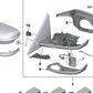 Parte inferior de la carcasa derecho para BMW Serie 2 G42, Serie 3 G20, G21, G28, G80, G81, Serie 4 G22, G23, G26, G82, G83 (OEM 51167498212). Original BMW.